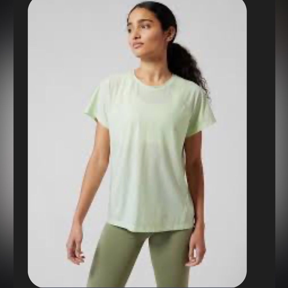 Athleta 2X Ultimate Train Tee, Calypso Mint
